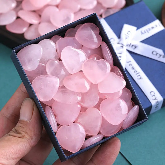 Heart Shaped Rose Quartz