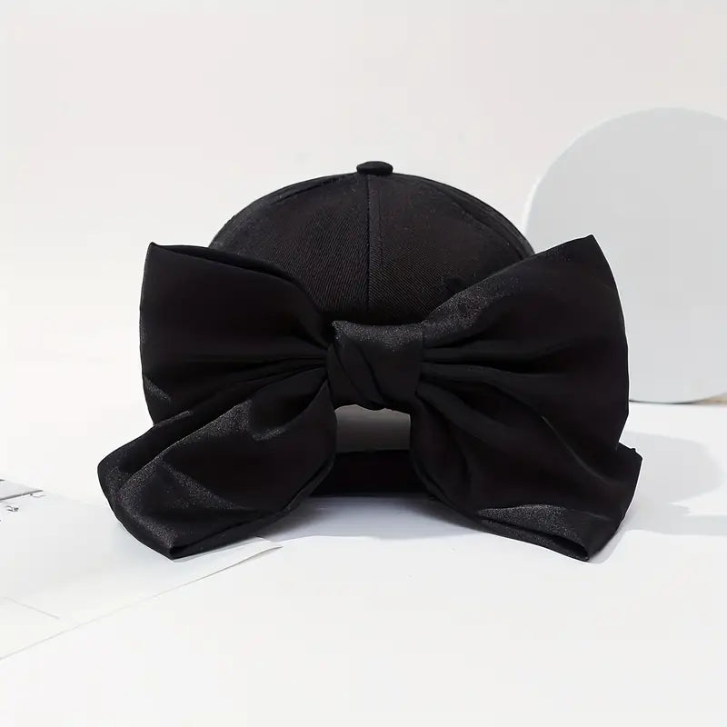 Chic Adjustable Women's Baseball Cap with Bowknot