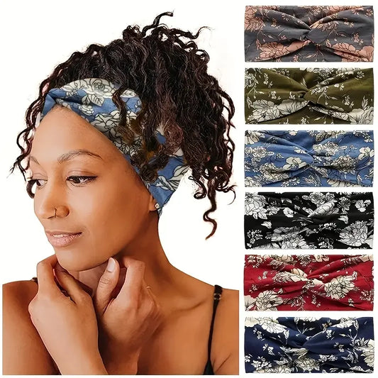 Boho Style Floral Soft Headband