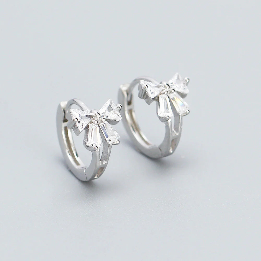 Bow Silver or Gold Earrings