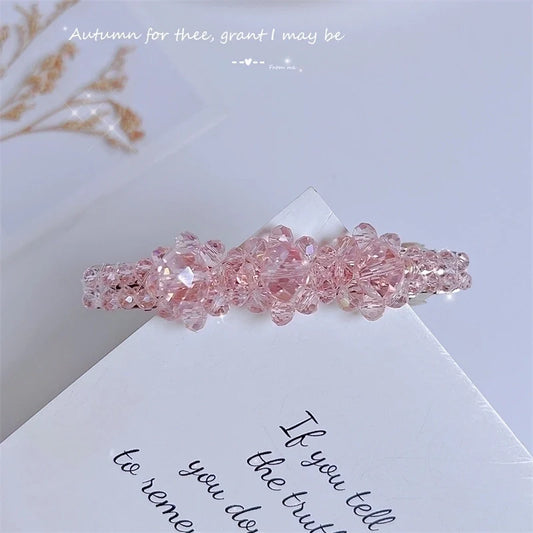 Rose Quartz Hair Clip