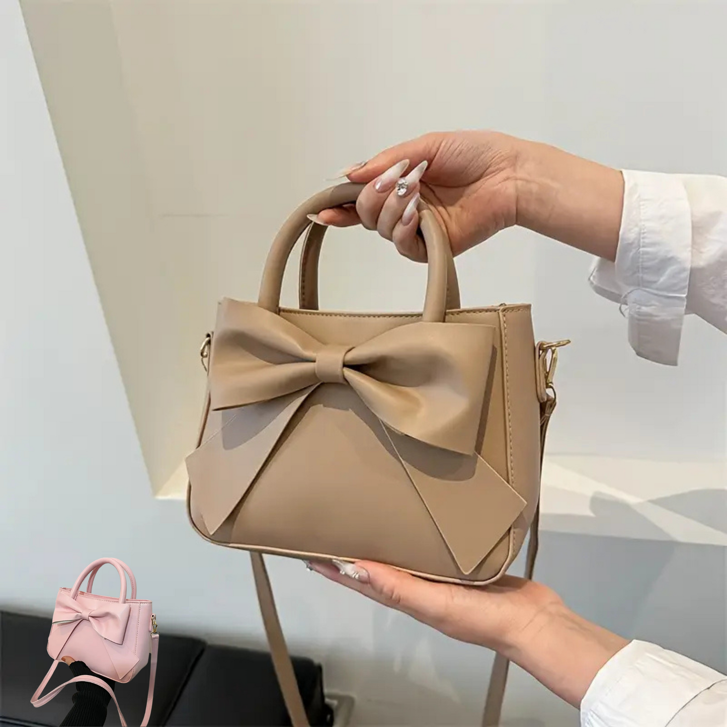 Elegant Ladies Bowknot Crossbody Bag