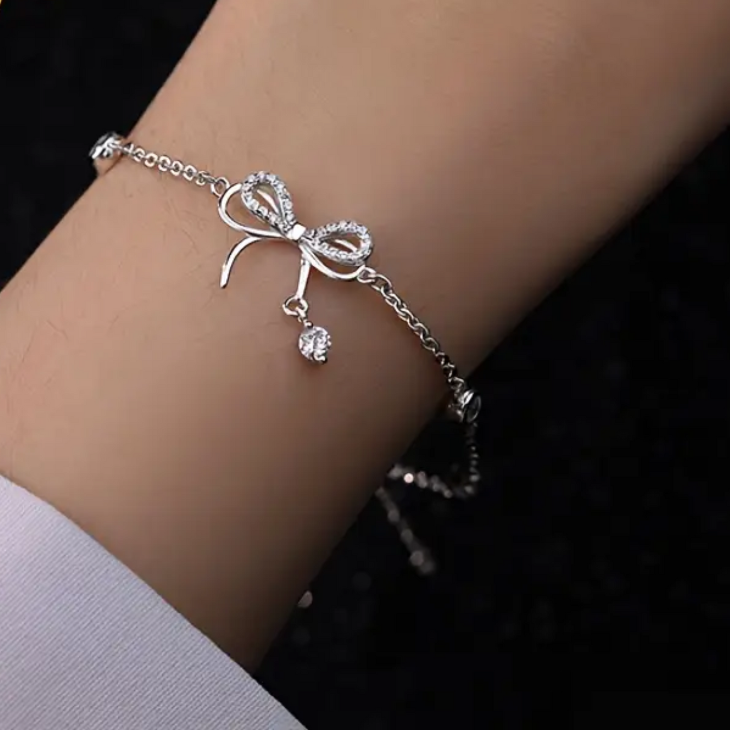 Sterling Silver Bowknot Bracelet
