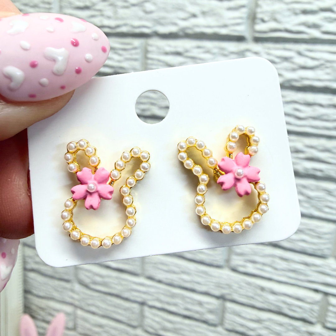 Pearl Bunny Earrings