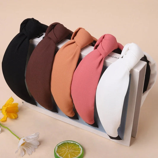 Solid Color Cloth Knot Hair Band