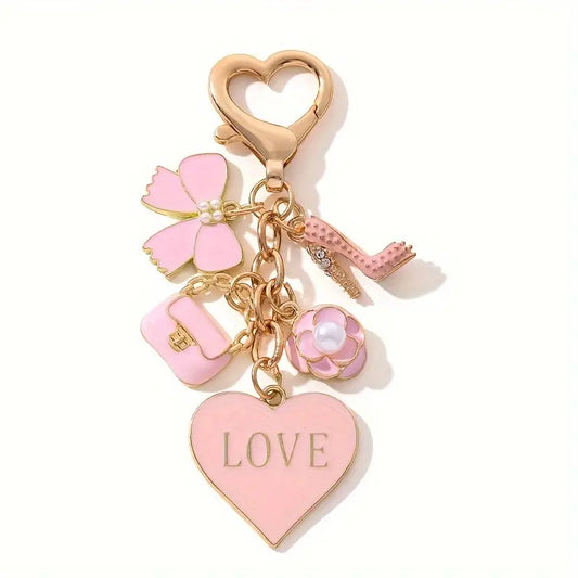 Pink Love Keychain