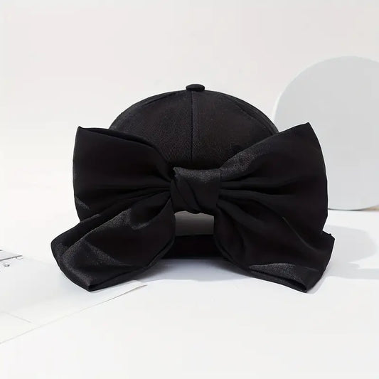 Chic Adjustable Women's Baseball Cap with Bowknot