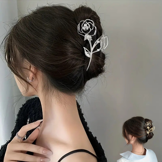 Large Rose Hair Clip