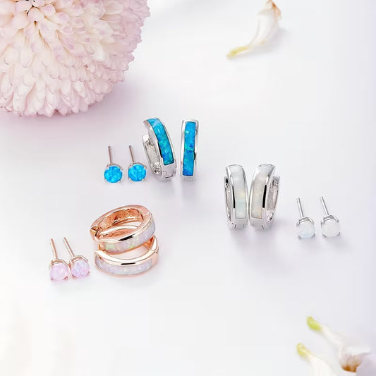Opal Earring Set